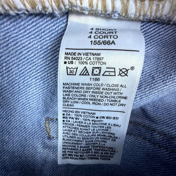 Old Navy Jeans Womens 4 Blue Denim Cotton Mid Rise Wow Baggy Wide Leg Light Wash - Picture 8 of 8